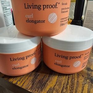 Living proof curl elongator  8 ounces.   3 containers. 2 never opened,  1 opened